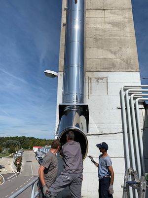 Dwuścienny system odprowadzania spalin