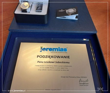 Emerytura Leszka Sobeckiego - Jeremias Systemy Kominowe