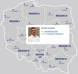 Nowa mapa Regionalnych Kierowników