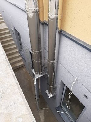 komin zewnętrzny izolowany firmy Jeremias