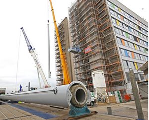 Wolnostojący komin stalowy