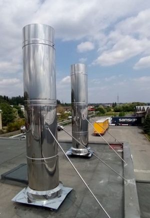 Dwuścienny system odprowadzania spalin