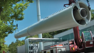 Wolnostojący komin stalowy