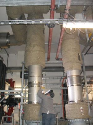 Wieża wentylacyjna Klapa spalinowa Tłumik