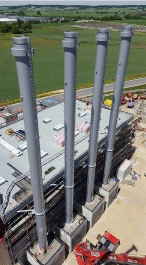 transport komina przemysłowego