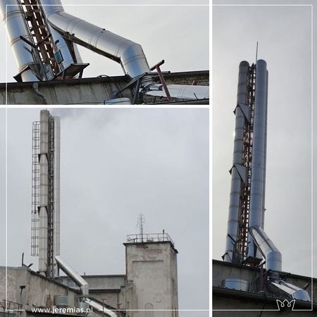 komin w fabryce opakowań