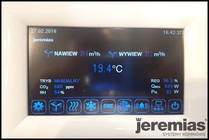 panel sterujący rekuperatorem