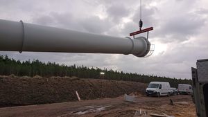 Tłumiki drgań, Wolnostojący komin stalowy