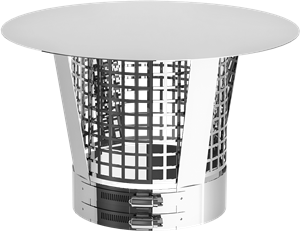 daszek kominowy z siatką ochronną