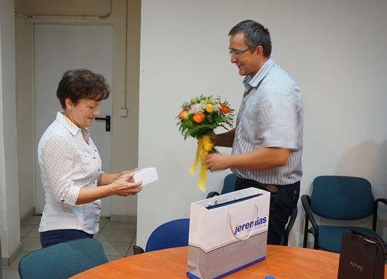 Podziękowaliśmy za współpracę naszej wieloletniej pracownicy