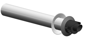 zakończenie poziome komina