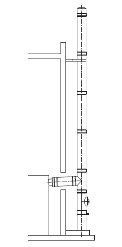 montaż komina zewnętrznego