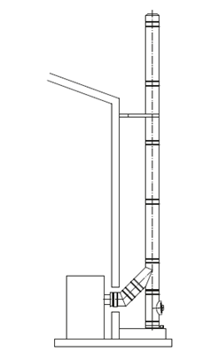 montaż komina zewnętrznego
