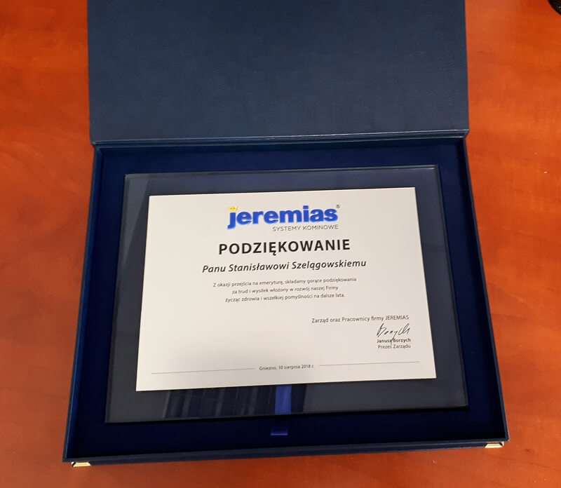 podziekowania dla pracownika